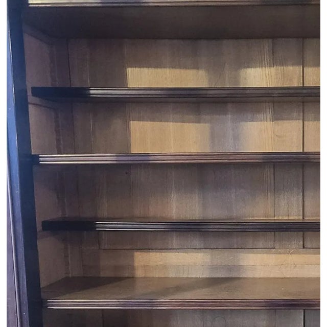 Large Walnut Veneer & Oak Cabinet For Sale - Image 11 of 16