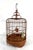 Chinese 1980's Vintage Intricately Hand Made Bamboo Bird Cage With Celadon Feeders and Dragons For Sale - Image 3 of 11