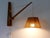 1960s Mid-Century Modern Swing Teak & Sisal Wall Light, Denmark, 1960s For Sale - Image 5 of 18