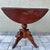 Antique Early 20th Century Solid Wood Drop Leaf Oval Wine Table For Sale - Image 11 of 12
