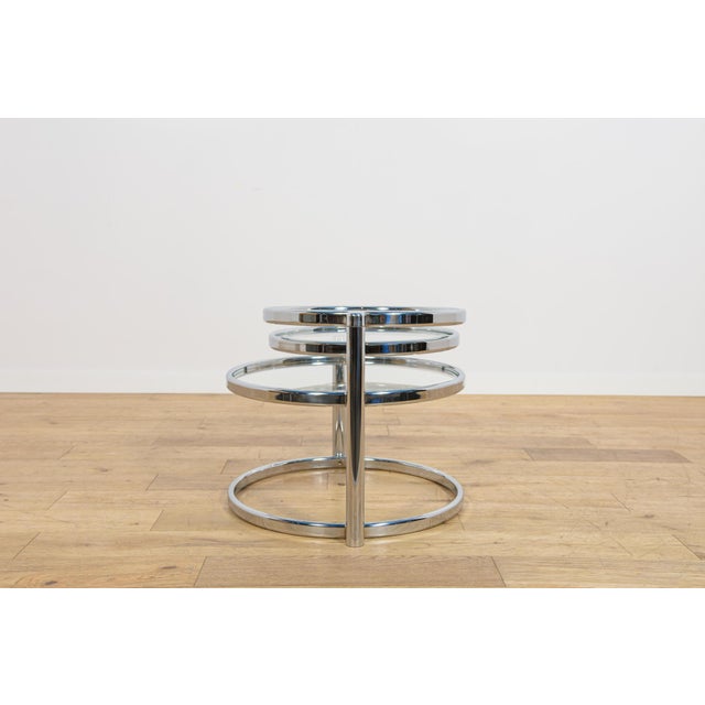 Milo Baughman Mid-Century Chrome and Glass Coffee Table by Milo Baughman, USA, 1970s For Sale - Image 4 of 17