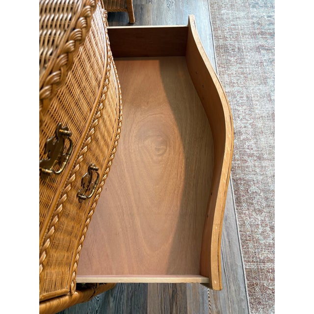 Vintage Ralph Lauren "Safari" Collection Wicker Bedroom Set, Bed and Two Dressers For Sale - Image 16 of 17