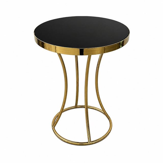 Black Glass Coffee Table, 1980s For Sale - Image 4 of 5