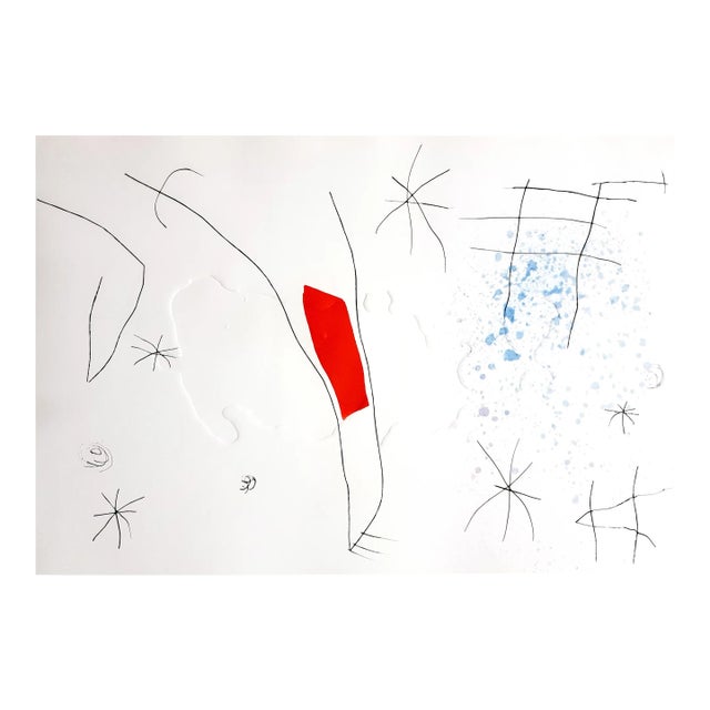 Joan Miro - L'Issue Dérobée - Original Aquatint 1974 For Sale