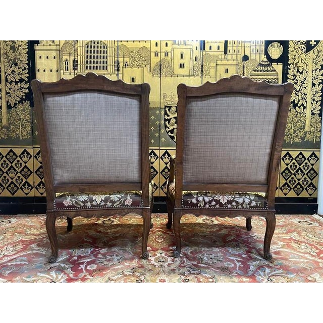 Hollywood Regency Set of Regency Armchairs For Sale - Image 3 of 7