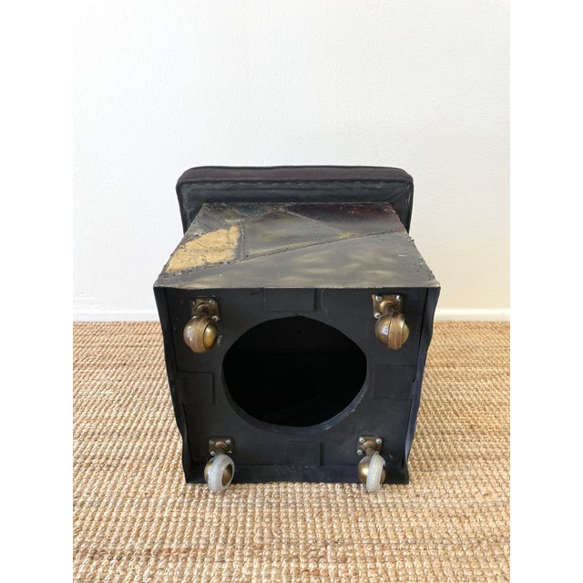 Vintage 1970s Paul Evans Brutal Patchwork Metal Ottoman Stool For Sale - Image 13 of 13