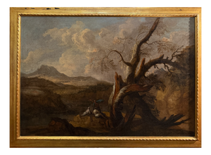 Landscape with Figures, 18th Century, Oil on Canvas