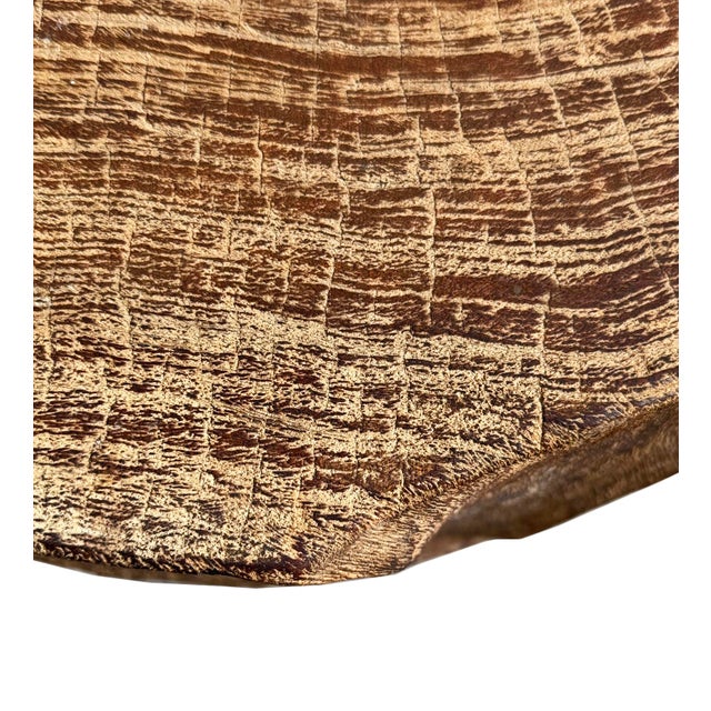 Lychee Swirl Carved Side Table For Sale - Image 11 of 12