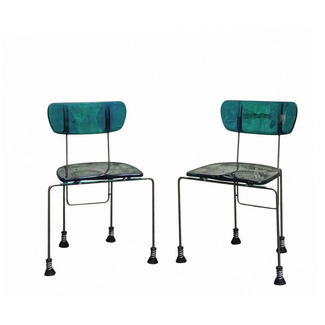 Bernini Oh Broadway 543 Chairs by Gaetano Pesce for Bernini, Italy, 1993, Set of 2 For Sale - Image 4 of 9