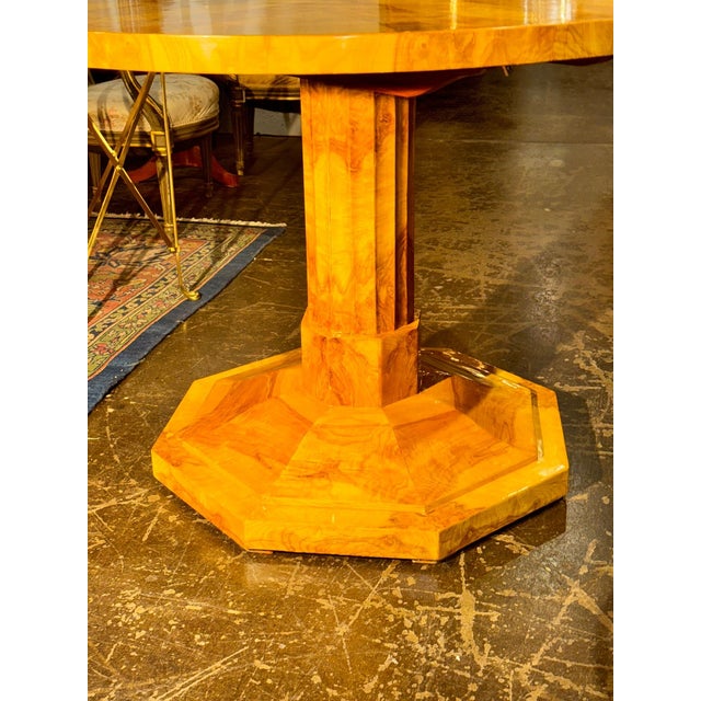 Biedermeier Design Walnut Center Table For Sale In Dallas - Image 6 of 7