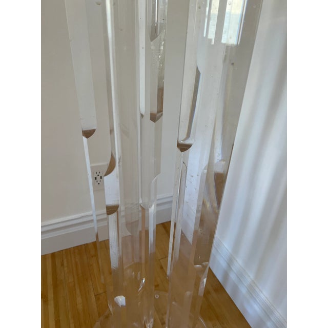 1970 Cylinder Sculpture Lucite Pedestal For Sale In New York - Image 6 of 10