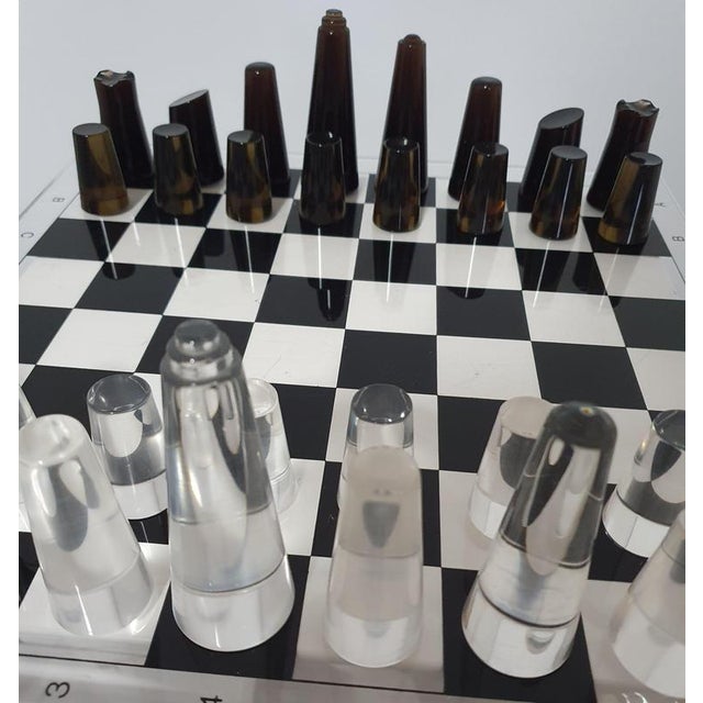 Acrylic Glass Chess Board, 1980s For Sale - Image 9 of 18
