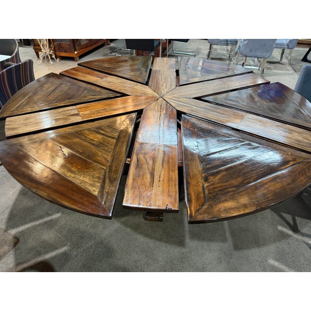 Brown Theodore Alexander Expandable Dining Table For Sale - Image 8 of 12