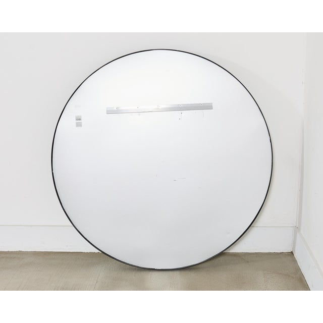 Restoration Hardware Round Bristol Mirror Blackened 42 In. For Sale - Image 13 of 13