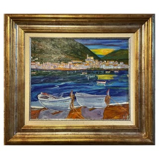 Avel, Atardecer en Costa Brava, 2023, Oil on Canvas, Framed For Sale