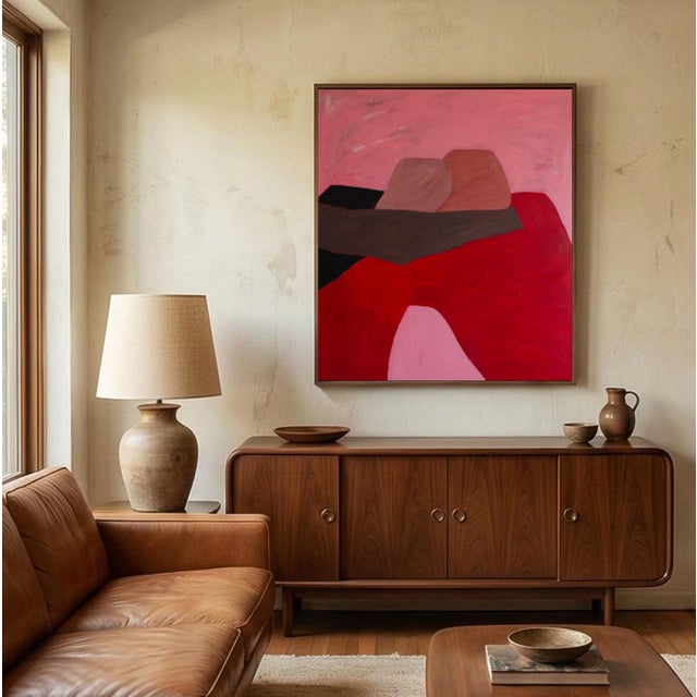 Bodasca, In Your Arms Red Version, 2026, Acrylic on Canvas For Sale - Image 10 of 11
