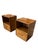A pair of exquisite walnut nightstands or end tables designed by T.H. Robsjohn-Gibbings for Widdicomb in the 1950s. They...