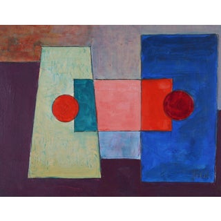 2008 Dave Fox Geometric Abstract Painting For Sale