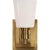 Modern Thomas O'Brien for Visual Comfort Signature Bryant Single Bath Sconce in Hand-Rubbed Antique Brass with White Glass For Sale - Image 3 of 4
