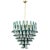 White and Octanium Murano Glass Petal Chandelier, Italy, 1990s For Sale - Image 11 of 11
