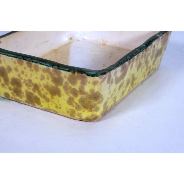 Bitossi Bitossi Ceramic Trinket Box and Vase with Abstract Fish Pattern Made in Italy - Set of 2 For Sale - Image 4 of 12