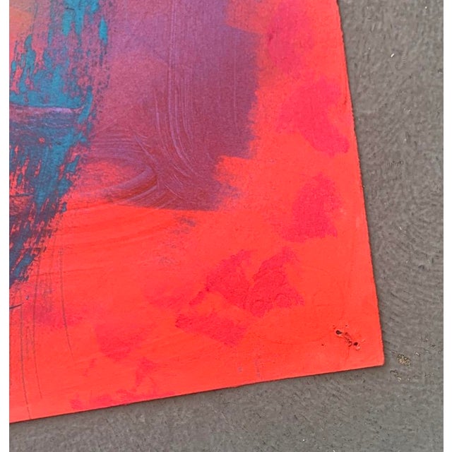1980s Mark Mynatt Abstract Arylic on Paper - The Values I Learned For Sale - Image 5 of 6