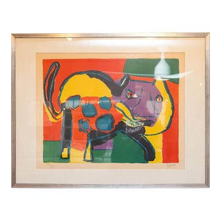 Karel Appel (Dutch, 1921–2006) – "Cat" (1969) For Sale