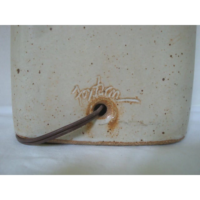 Chuck DeWolfe Mid-Century Clay Studio Pottery Lamp For Sale - Image 9 of 9