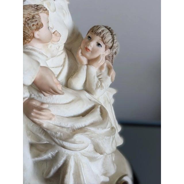 1970s Beautiful Limited Edition Signed Florence Armani Figurine at Home 1263f (La Famiglia) Family Figurine For Sale In Boston - Image 6 of 15