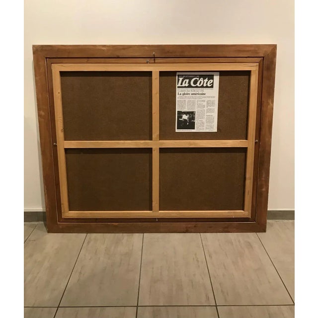 Jean Krillé, Tableau No. 83, Oil on Wood, 1985 For Sale - Image 7 of 8