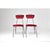 Red French Midcentury Metal and Velvet Chair, 1950s For Sale - Image 8 of 12