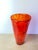 Mid-Century Modern Henry Dean Mouth-Blown Red & Black Speckled Glass Vase, Signed For Sale - Image 3 of 10