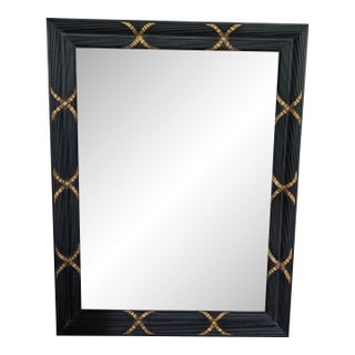 John Richard Designer Wall Mirror | Black & Gold | JRM-208 | 1998 For Sale
