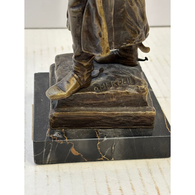 Fine 19th Century Bronze Figure of Napoleon Signed O. Hertel For Sale - Image 11 of 13