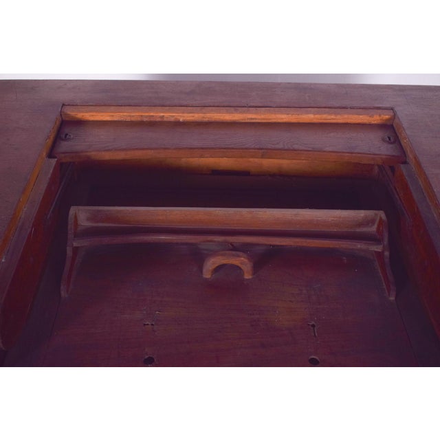 Mid-Century Portuguese Desk with Tilting Top, 1950s For Sale - Image 11 of 15