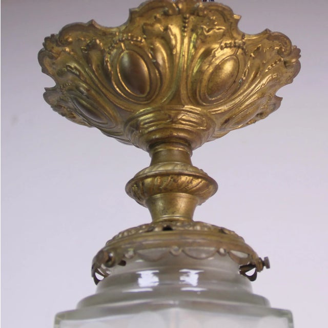 1920s Art Deco Ceiling Lamp from Lubin, France, 1920s For Sale - Image 5 of 9