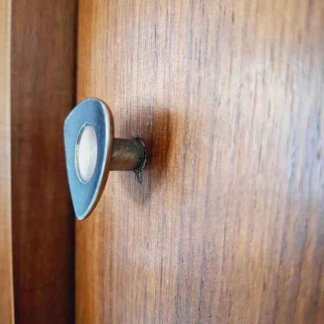 Brown Modular Shelving Unit, Italy, 1950s For Sale - Image 8 of 9