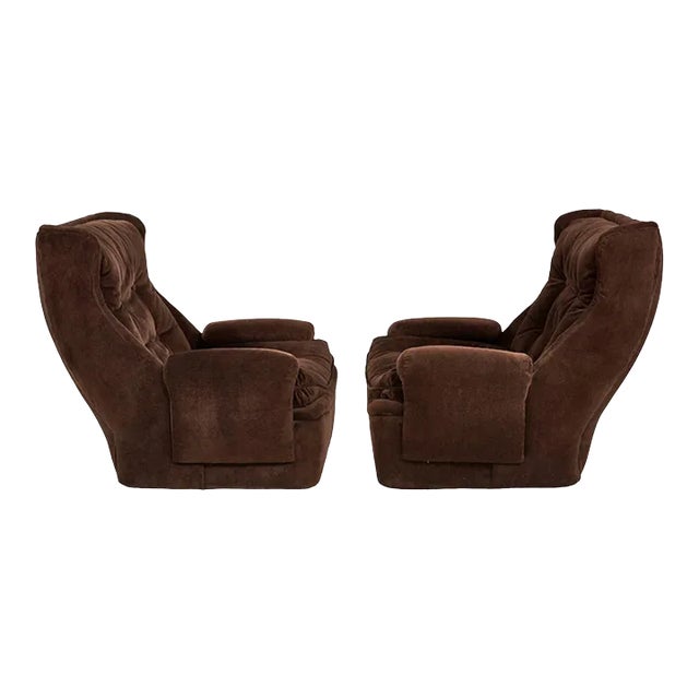 Orchidee Lounge Chairs and Ottoman by Michel Cadestin for Airborne, France 1968 For Sale