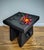 Wood Yakisugi -Shou Sugi Ban Charred Barnwood Stool, Reclaimed Accent Table, Wabi Sabi Plant Stand For Sale - Image 7 of 13