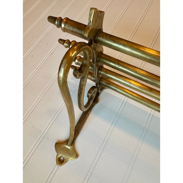 Early 20th-century authentic Pullman-style railroad passenger car hat and coat shelf, constructed in heavyweight solid...