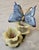 1980s 2 Beautiful Herend Butterfly and Flower Figurines For Sale - Image 11 of 17