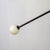 Y Pendant Medium, Black, 32in H, 3 Inch Glass Globes, by Research.Lighting, Modern, Minimal Hanging Light For Sale - Image 4 of 8