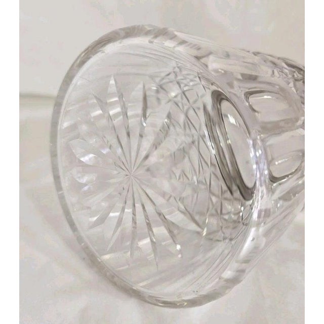 Antique George V Cut Glass Biscuit Barrel with Sterling Silver Mount, 1919 For Sale - Image 9 of 18