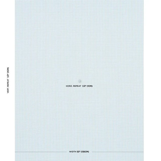 Modern Schumacher X Mark D. Sikes Georgie Reversible Check Fabric In China Blue For Sale - Image 3 of 5