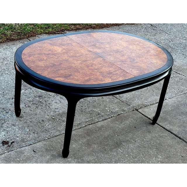 Vintage 1970's Century "Chin Hua" Oval Dining Table For Sale - Image 12 of 16