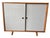 Mid Century Modern Cabinet With Seagrass Cloth Doors For Sale - Image 4 of 4
