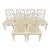 Vintage Chippendale Faux Bamboo Wood and Caned Dining Chairs - Set of 6 For Sale