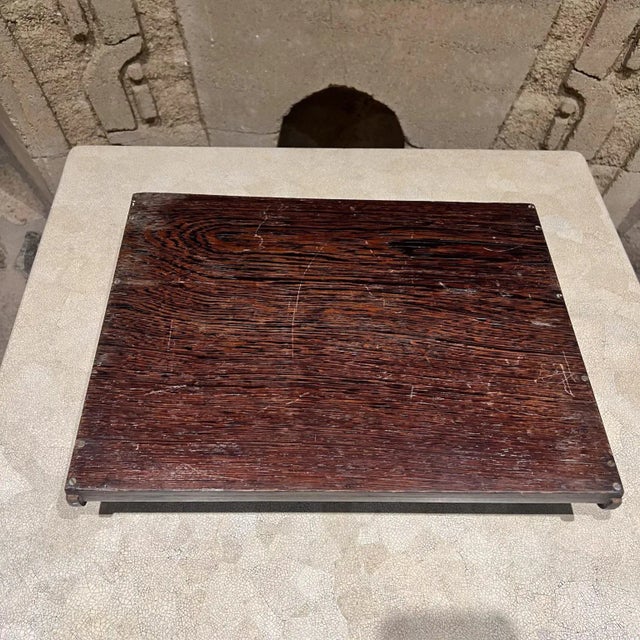 Wood Antique Exotic Wood Serving Tray, Art Deco Style, Early 20th Century For Sale - Image 7 of 12