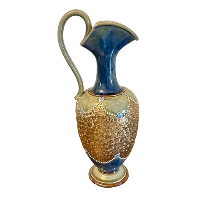Antique Victorian Doulton Lambeth Jug, 1880 For Sale
