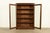 Early 20th Century Antique Mission Oak Arts & Crafts Glass Front Bookcase Cabinet by Larkin Co., Circa 1910 For Sale - Image 5 of 15